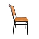 Ver imagem 2 de Kit 6 Cadeiras Industrial Maju com Ripas em Madeira Maciça - Natural