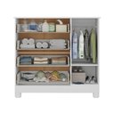Ver imagem 5 de Cômoda Infantil 95cm 1 Porta com Vidro e 4 Gavetas Nina Multimóveis Mp4505 Branco
