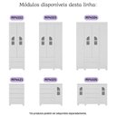 Ver imagem 6 de Cômoda Infantil 95cm 1 Porta com Vidro e 4 Gavetas Nina Multimóveis Mp4505 Branco