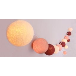 Bolinhas de Luz Cormilu Led, À Pilha, 20 Bolas, 2.8m, (vinho) - 3