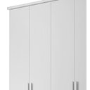 Ver imagem 3 de Guarda-roupa Casal Branco Estrela 6 Portas - Rv Móveis