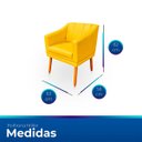 Ver imagem 6 de Kit com 2 Cadeiras Poltrona para Sala Moderna e Versátil Millie Corino