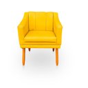 Ver imagem 3 de Kit com 2 Cadeiras Poltrona para Sala Moderna e Versátil Millie Corino