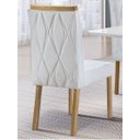 Ver imagem 2 de Cadeiras para Mesa de Jantar Estofada - Bella - Art Salas