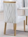 Ver imagem 2 de Cadeiras para Mesa de Jantar Estofada - Bella - Art Salas