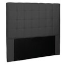 Ver imagem 1 de Cabeceira Decorativa King Size 1,95M Tropea Suede Preto - Gran Belo