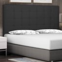 Ver imagem 5 de Cabeceira Decorativa King Size 1,95M Tropea Suede Preto - Gran Belo