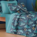 Ver imagem 5 de Jogo de Cama Casal Atlantix 4 Pçs 138x188x30 100% Algodão Shark