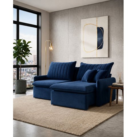 Sofá Madri Caixa Zero 180m - Azul