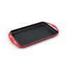 Grelha Retangular com Alça Le Creuset Vermelha 32 x 22 cm - 1
