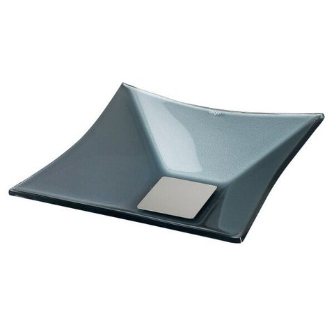 Cuba Vidro Sulle Quadrada 34x34cm Chumbo