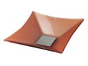 Ver imagem 1 de Cuba Vidro Sulle Quadrada 34x34cm Rose Gold