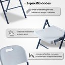 Ver imagem 3 de Cadeira Dobrável Camping com Estrutura em Aço Loomber