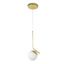 Ver imagem 4 de Pendente Lustre Luminaria de Teto Jabuticaba Dourado com Globo Vidro 12cm Decoração Iluminação