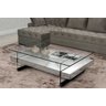 Mesa de centro espelhada GLASS SILVER Grande - 1
