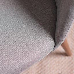 Conjunto de Jantar Mesa Retangular com Vidro Bennett 4 Cadeiras New Drop - Natural C/ Cinza - 6