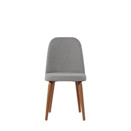 Conjunto de Jantar Mesa Retangular com Vidro Bennett 4 Cadeiras New Drop - Natural C/ Cinza - 7