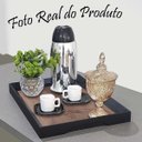 Ver imagem 4 de Bandeja Cantinho Café Decorativa Pequena Casa Sala Jantar Ambiente Recepção Escritório Madecor BANDE