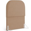 Ver imagem 1 de Cabeceira Cama Box 100cm Orgânica Lanna W01 Linho Bege Escuro - Lyam Decor