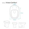Assento Sanitário Soft Close Camburi Branco para Vaso Vivace - 3