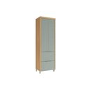 Ver imagem 4 de Armário Multiuso P/ Área Serviço Marquesa C/ 2 Portas e 2 Gavetas 70cm Nature/verde - Nesher