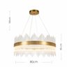 Lustre Pendente com Cristais 100w 80cm Bocal G9 Led Moderno Sala de Jantar - 7
