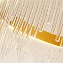 Ver imagem 5 de Lustre Pendente com Cristais 100w 80cm Bocal G9 Led Moderno Sala de Jantar