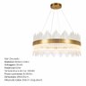 Lustre Pendente com Cristais 100w 80cm Bocal G9 Led Moderno Sala de Jantar - 9