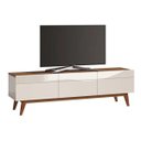 Ver imagem 1 de Rack Classic 3 Gavetas 180cm Off White com Freijó - Imcal Móveis