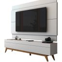 Ver imagem 1 de Rack com Painel para TV até 55 Polegadas Branco Classic 3 Gavetas 180cm - Imcal Móveis
