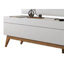 Ver imagem 5 de Rack com Painel para TV até 55 Polegadas Branco Classic 3 Gavetas 180cm - Imcal Móveis