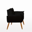 Ver imagem 6 de Kit 02 Poltronas + Namoradeira + Puff Opala Balaqui Decor Preto
