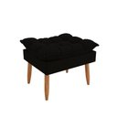 Ver imagem 2 de Kit 02 Poltronas + Namoradeira + Puff Opala Balaqui Decor Preto