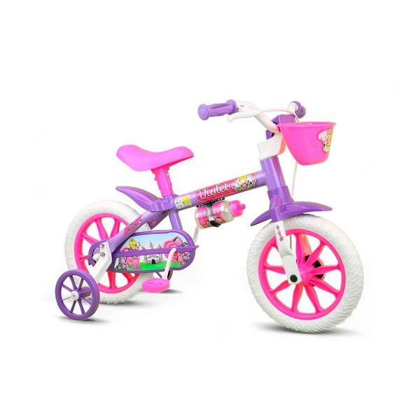 Bicicleta Infantil Violet Aro 12 Nathor - 1