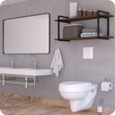 Ver imagem 2 de Prateleira Estilo Industrial Banheiro Parede GND PM 60cm