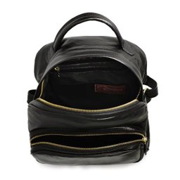Mochila Feminina de Couro Laura - Preto - 5