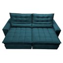 Ver imagem 5 de Sofá Retrátil e Reclinável com Molas Ensacadas Cama Inbox Gold 2,12m Tecido Suede Velusoft Petró