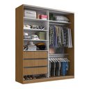 Ver imagem 3 de Guarda Roupa 2 Portas de Correr Freijó Natural 200x59,8x235cm Emovell