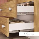 Ver imagem 6 de Jogo de Quarto com Cama Solteiro e Guarda-Roupa 4 Portas 2 Gavetas Lira Multimóveis MP4836 Branco/