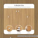 Ver imagem 4 de Jogo de Quarto com Cama Solteiro e Guarda-Roupa 4 Portas 2 Gavetas Lira Multimóveis MP4836 Branco/