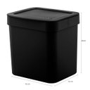 Ver imagem 4 de Kit Pia Cozinha Escorredor De Louça E Talheres Lixeira 4,7l Preto