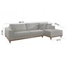 Sofá Fixo com Chaise 2,5m Cronos Linho com Molas Lado Direito Meu Sofá Online - 7