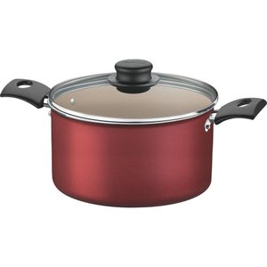 Caldeirão Turim Tramontina em Alumínio com Revestimento Antiaderente - Vermelho Ø20cm Tramontina