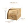 Porta Pão Bambu 27x20x18cm | Prático e Sustentável - 8