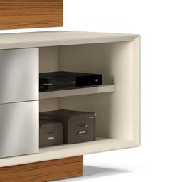 Rack com Painel para TV até 75 Polegadas 4 Gavetas Domani MDF Off White/Cinamomo Avela - 5