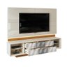 Rack com Painel para TV até 75 Polegadas 4 Gavetas Domani MDF Off White/Cinamomo Avela - 4
