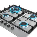 Ver imagem 4 de Cooktop à Gás midea inox com Mega Chama 4 Bocas Cyb4b - Bivolt