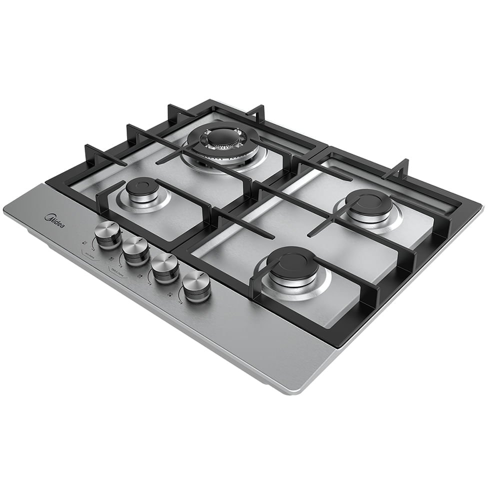 Cooktop à Gás midea inox com Mega Chama 4 Bocas Cyb4b - Bivolt - 9