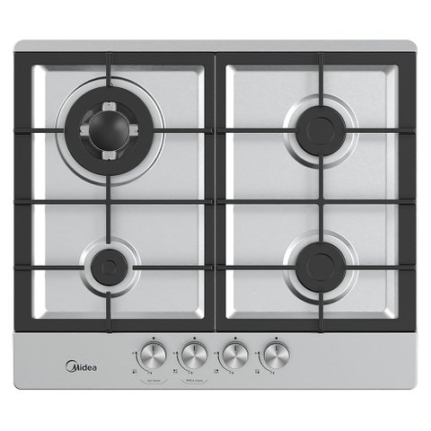 Cooktop à Gás midea inox com Mega Chama 4 Bocas Cyb4b - Bivolt