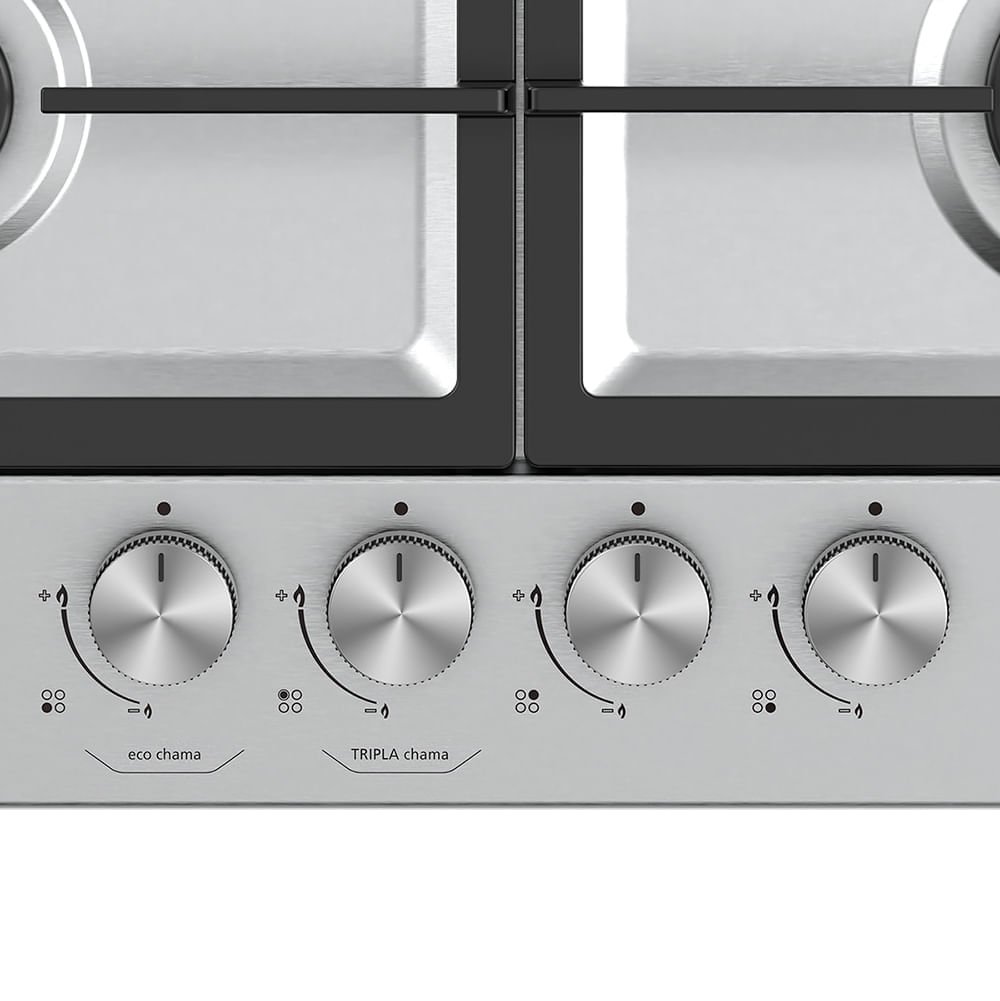 Cooktop à Gás midea inox com Mega Chama 4 Bocas Cyb4b - Bivolt - 3